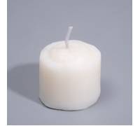 Белая свеча для БДСМ «Роза» из низкотемпературного воска