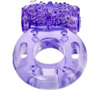 Фиолетовое эрекционное кольцо с вибрацией Ring Elastic Heart