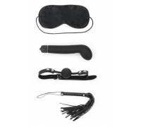 БДСМ-набор Deluxe Bondage Kit: маска, вибратор, кляп, плётка