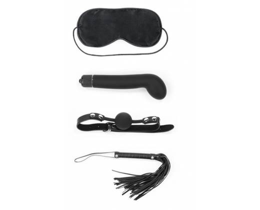 БДСМ-набор Deluxe Bondage Kit: маска, вибратор, кляп, плётка