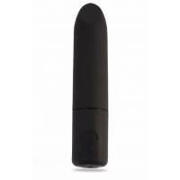 Черный перезаряжаемый вибратор-пуля Clit Fun Vibrator - 8,7 см.