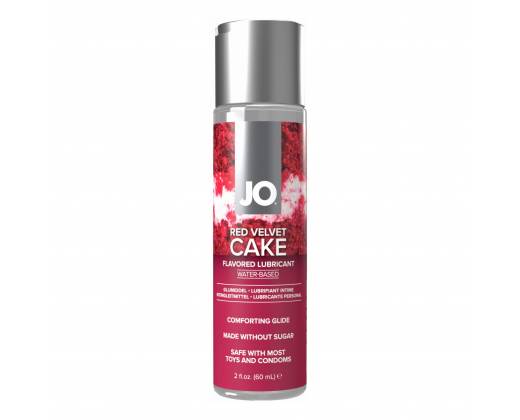 Лубрикант на водной основе JO H2O Red Velvet Cake Flavored Lubricant - 60 мл.