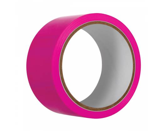 Розовая лента для бондажа Pink Bondage Tape - 20 м.