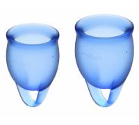 Набор синих менструальных чаш Feel confident Menstrual Cup