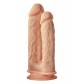 Телесный анально-вагинальный фаллоимитатор Double Penetrator - 19,5 см.