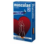Презервативы Masculan Classic 2 Dotty с пупырышками - 10 шт.