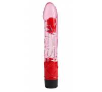 Розовый реалистичный вибратор 9 Inch Realistic Vibe - 23 см.