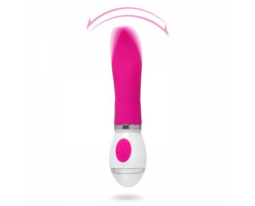 Ярко-розовый вибратор-язык Tongue Lick - 16,5 см.