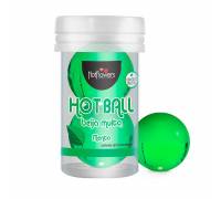 Лубрикант на масляной основе Hot Ball Beija Muito с ароматом мяты (2 шарика по 3 гр.)