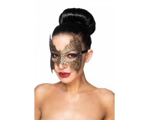 Золотистая карнавальная маска "Алиот"