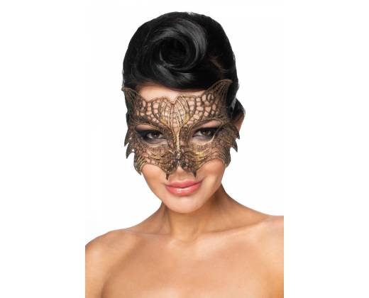 Золотистая карнавальная маска "Регул"