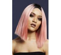Нежно-розовый парик "Кайли"