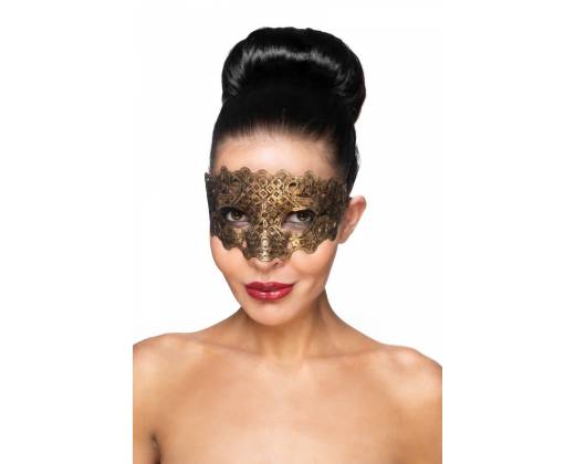Золотистая карнавальная маска "Каус"