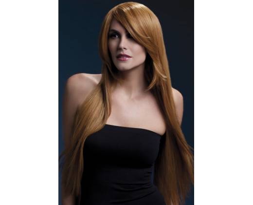 Рыжеватый парик с косой чёлкой Amber