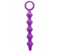 Фиолетовая анальная цепочка Wrick Purple - 18 см.