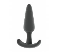 Серый анальный стимулятор Butt Plug No.29 - 12,5 см.