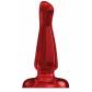 Красный анальный стимулятор Bottom Line 4 Model 3 Acrylic Red - 10,5 см.