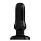 Чёрный анальный стимулятор Bottom Line 4 Model 6 rubber Black - 15,5 см.