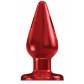 Красный анальный стимулятор Bottom Line 6 Model 2 Acrylic Red - 15,5 см.