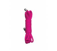 Розовая нейлоновая веревка для бандажа Kinbaku Mini - 1,5 м.