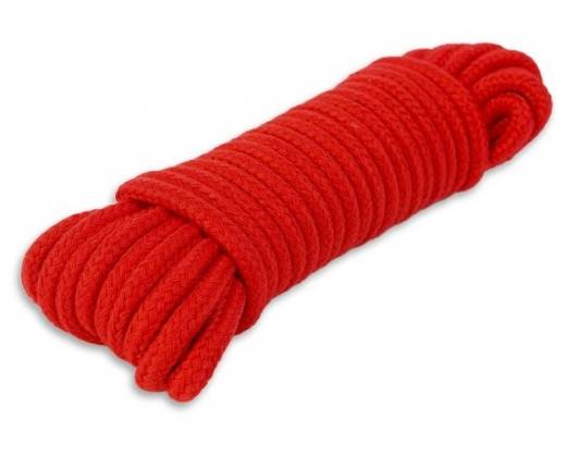 Красная веревка для связывания - 10 м.