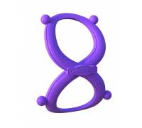 Фиолетовое эрекционное кольцо на пенис и мошонку Infinity Ring