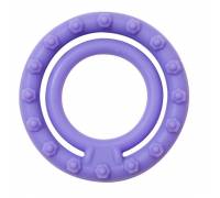 Фиолетовое двойное эрекционное кольцо NEON DOUBLE RING 45MM PURPLE