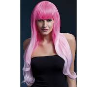 Розовый парик с градуированным переходом цвета Emily