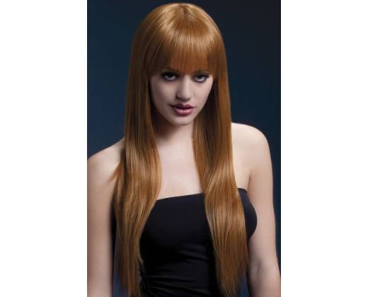 Рыжий парик с длинными прямыми волосами Jessica