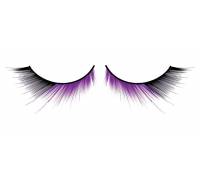 Чёрно-фиолетовые ресницы-перья