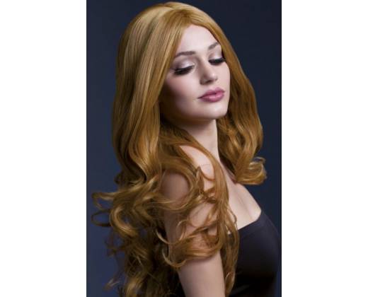 Рыжеватый парик с длинными завитыми волосами Rhianne