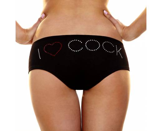 Трусики-слип с надписью I Love Cock