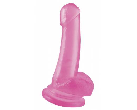 Розовый гелевый фаллоимитатор 8 Dong with Suction Cup - 19,1 см.