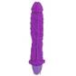 Фиолетовый большой вибратор с рельефом Joy - 25,5 см.