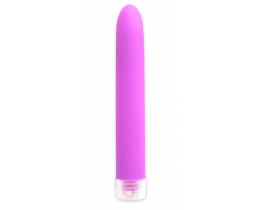 Фиолетовый водонепроницаемый вибратор Neon Luv Touch Vibe - 19 см.