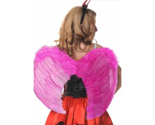Крылья перьевые закругленные розового цвета