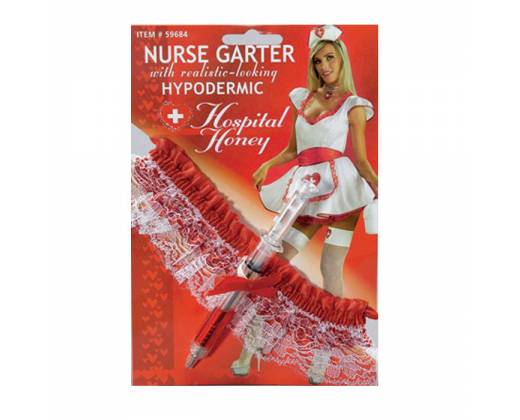 Подвязка медсестры со шприцом