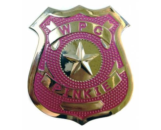 Розовый значок Police Badge