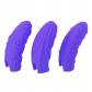 Набор из 3 фиолетовых рельефных насадок на пальцы