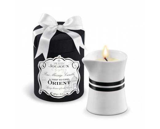 Массажное масло в виде большой свечи Petits Joujoux Orient с ароматом граната и белого перца