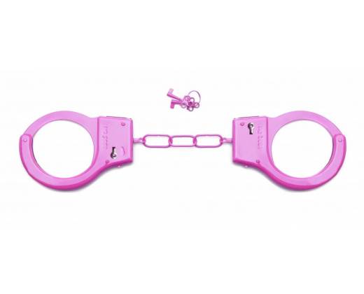 Розовые металлические наручники SHOTS TOYS Pink