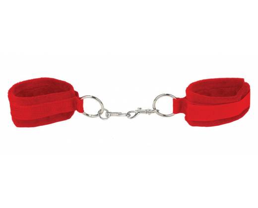 Красные наручники Velcro Cuffs Red