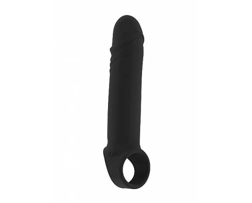 Чёрная удлиняющая насадка Stretchy Penis Extension No.31