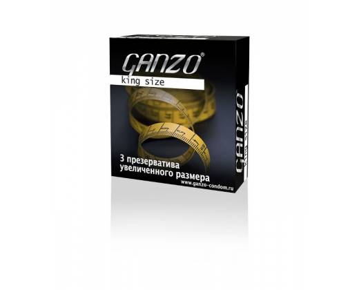 Презервативы Ganzo King Size увеличенного размера - 3 шт.