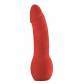 Красный страпон Deluxe Silicone Strap On 10 Inch - 25,5 см.