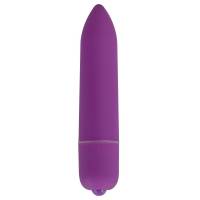 Фиолетовая удлинённая вибропуля Power Bullet Purple - 8,3 см.